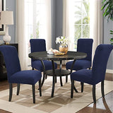 Chair Covers for Dining Room Navy Blue Set of 6,Soft Stretch Parsons Chair Covers Removable Washable for Kitchen(6 Pack,Navy Blue)